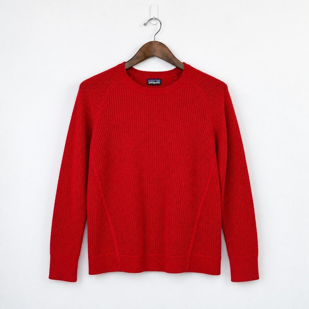 Patagonia Recycled Cashmere Crew Sweater Womens S Rincon Red NWT $199 50720